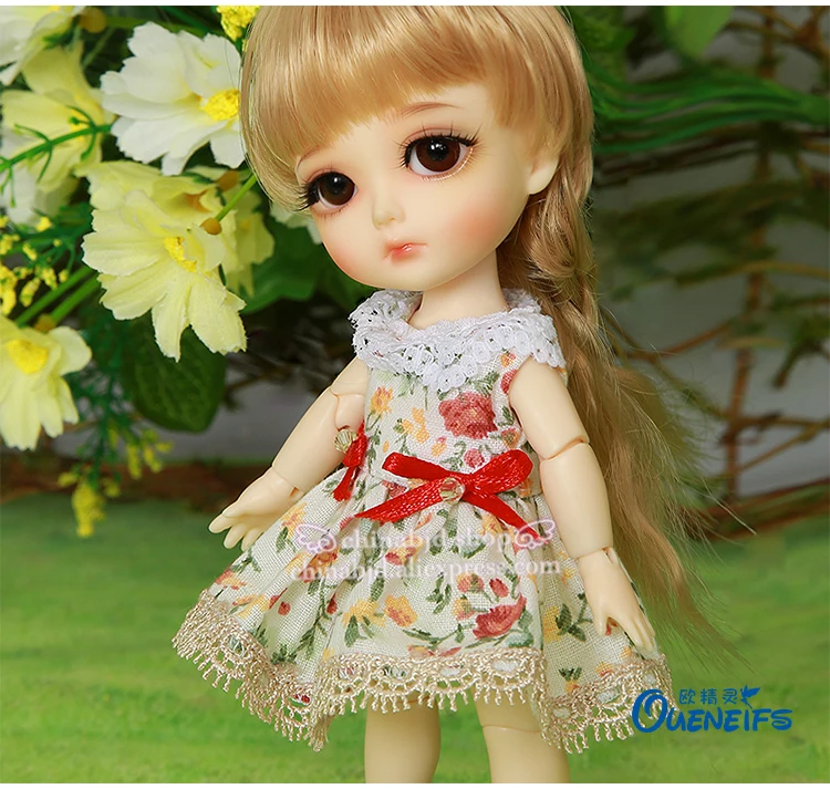 1/8 BJD SD кукла одежда новое Цветочное платье принцессы стиль для желтая кукла лати аксессуары YF8-106