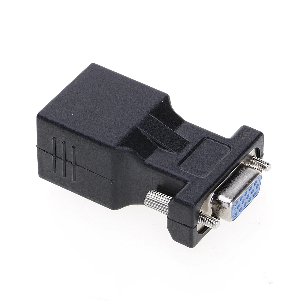 VGA удлинитель штекер к локальной сети CAT5 CAT5e CAT6 RJ45 сетевой кабель женский адаптер