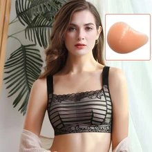 Artificial Silicone Breast Form Fake Boobs Mastectomy Bra Breast Prosthesis Fake Breast Pocket Bra Black D40 triangle shape new 2000g pair silicone breast form artificial huge fake false chest prosthesis boobs enhancer for mastectomy
