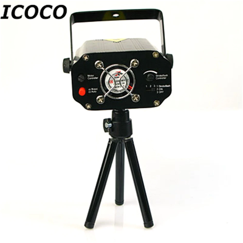 

ICOCO Clearance Sales Quality Guaranteed Black Mini Projector Holographic Star Stage Laser Light Disco Effect DJ Party Outdoor