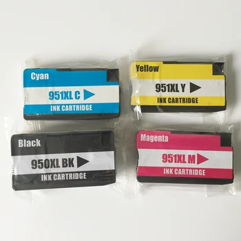

4 pcs Ink Cartridges box Compatible for HP printer 950 Officejet Pro 8100 8600 8625 8620 8630 8660 8680 Printer with chips