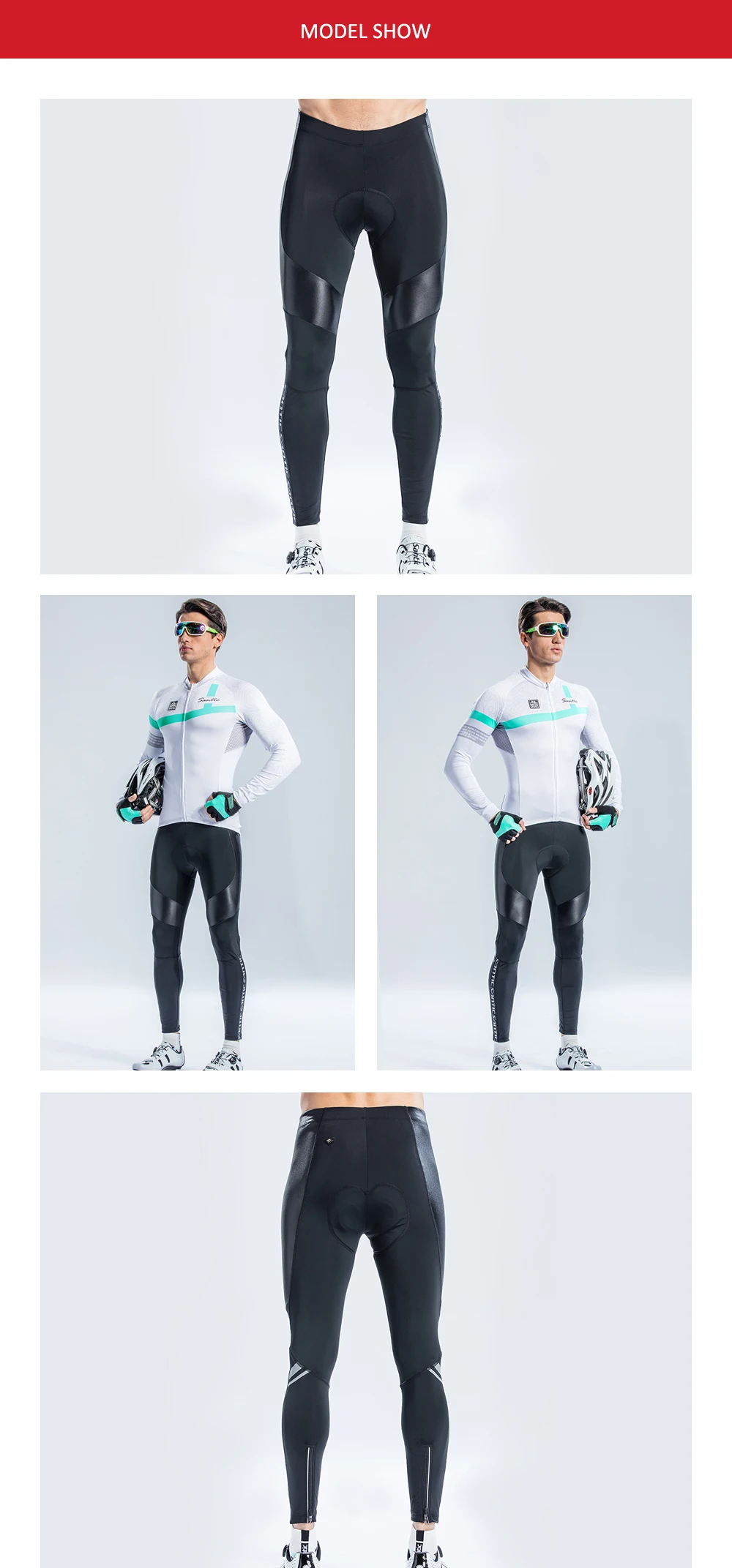 Santic для мужчин Велоспорт мягкие брюки длинные Pro fit весна осень 4D Подушка обивка более 30 км быстросохнущая дышащая Азия S-3XL M8C04100