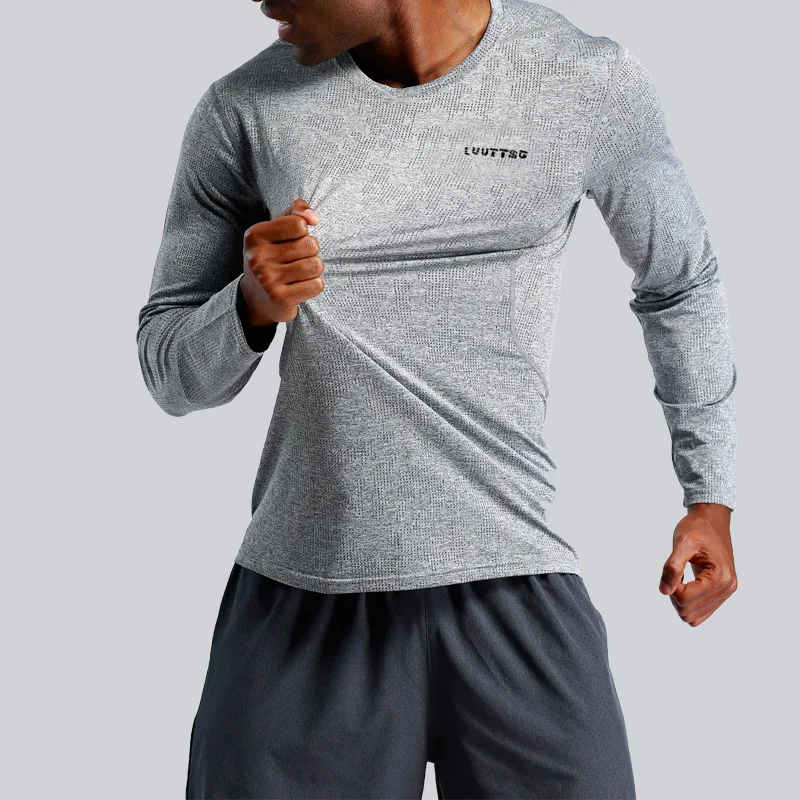 

New Original Running T-Shirts Men T-shirt Long Sleeve Compression Gym T Shirt Fitness Sport Shirt Top Rashgard Soccer Jersey