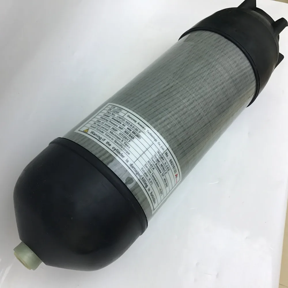 Китай поставка CE 4500psi 30mpa 9L PCP airsoft танк дыхание/углеродное волокно баллон для дайвинга/акваланг/заполняющий воздух с сапогами-K