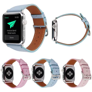 

Stylish XAMS PU Leather Strap for Apple Watch Series 3 Band 42mm 38mm Bracelet for iWatch Series 3 2 1 Wristband w Metal Buckle