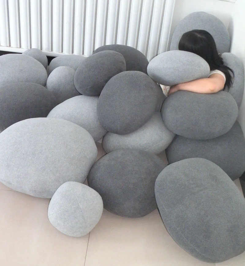 Um conjunto (6 pcs) de grande bonita living stones forma  travesseiro/almofada cobre (sem recheio)|cover defender|cover herocover  gladiator - AliExpress