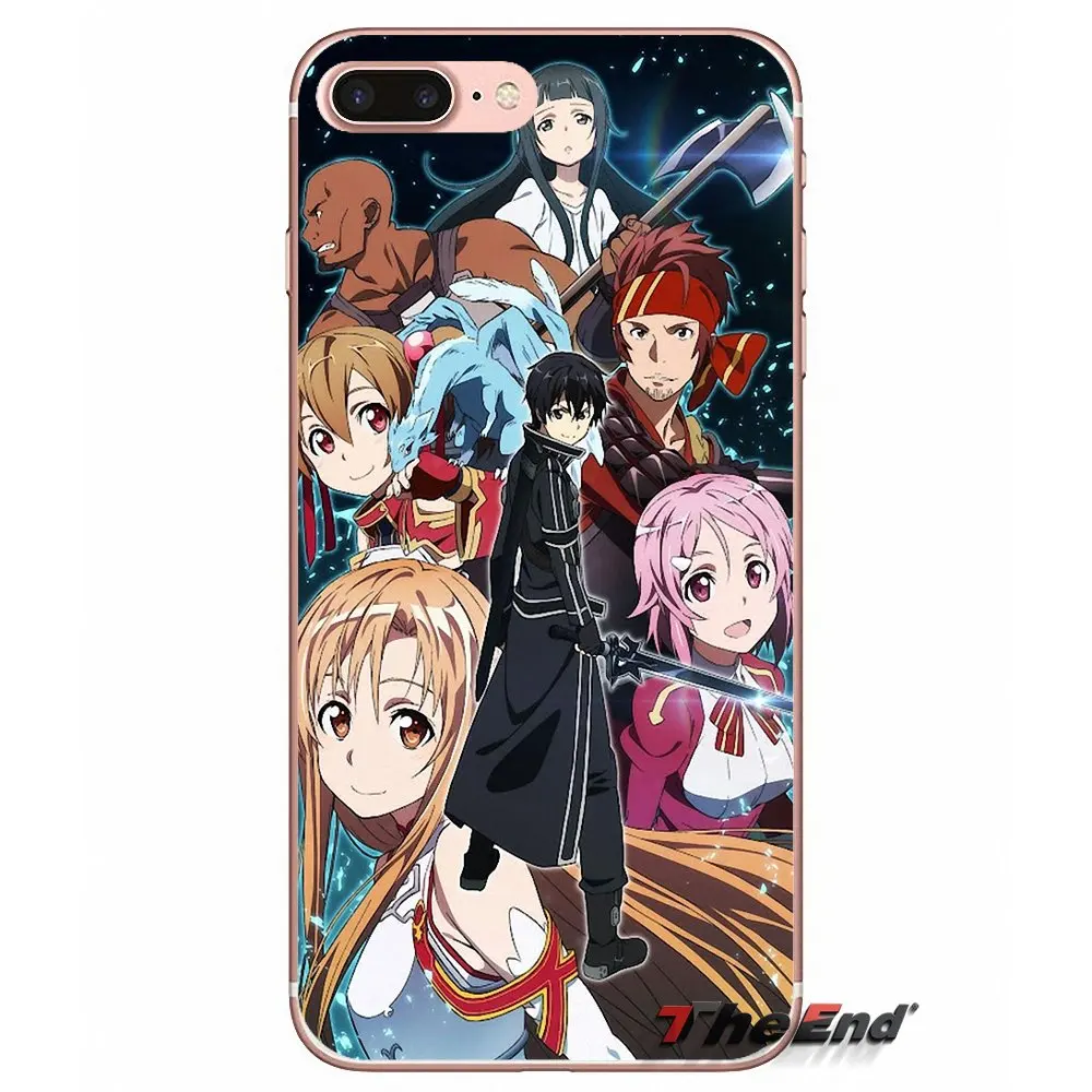 Мягкий чехол Sword Art Online для Huawei Honor 5A LYO L21 Y6 II Compact Y5 2 Y5II Mate 10 Lite Nova 2i 9i|Чехлы-накладки|