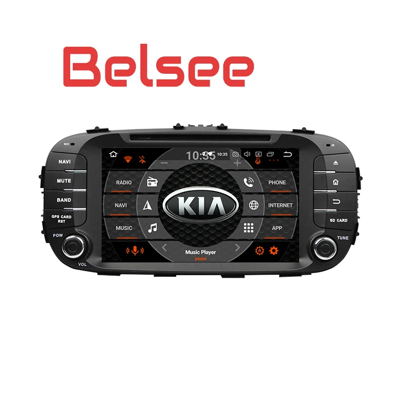 Автомагнитола Belsee для Kia Soul Android 8 0 Восьмиядерный процессор PX5 4 Гб Авторадио