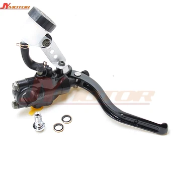 

Front Right Motorcycle Push Type Brake Pump Adjuatble Master Cylinder Black Disc Brake Lever