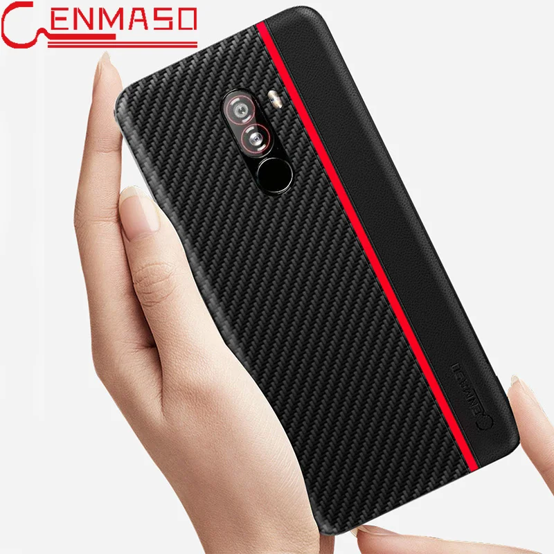 

Xiaomi Pocophone F1 Case carbon fiber texture Cover Pocophone F1 Full protective back Phone Case Xiaomi Pocofone F1 Case Cover