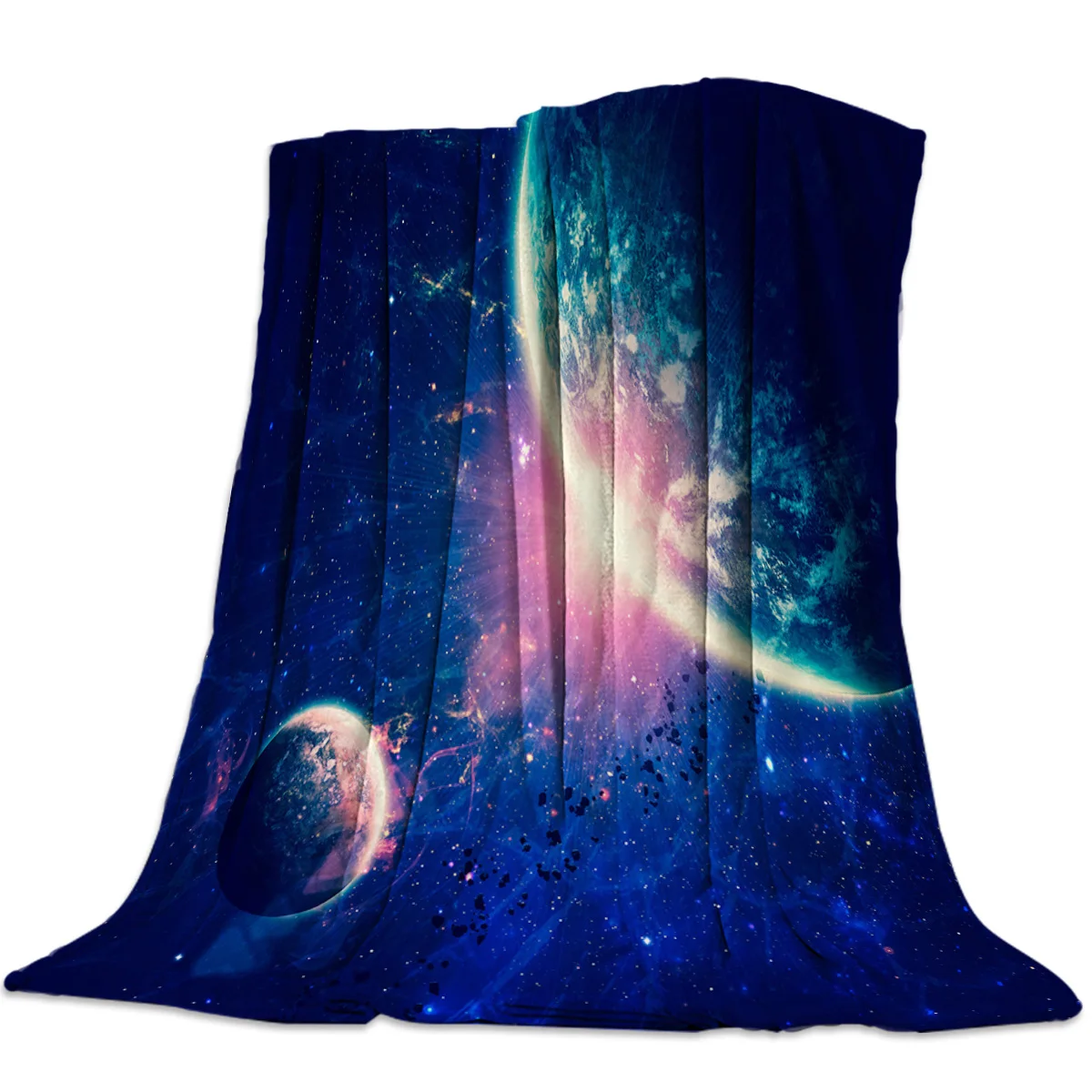 

Universe Space interstellar Bed Cover Blankets Flannel Winter Throws Cover Wrap Hypoallergenic Improve Sleep