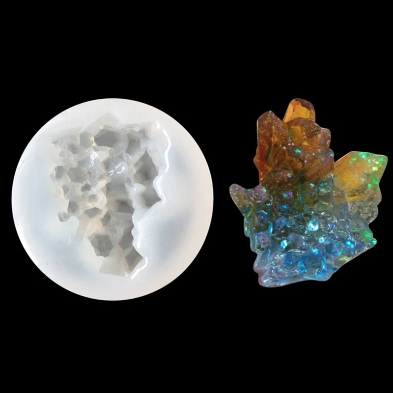 1 шт ювелирные изделия из смолы, жидкий силикон, форма для моделирования камня, 3D кристаллическая смола, форма для украшения своими руками