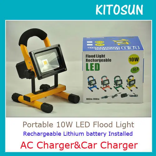 

Portable rechargeable lithium battery operated 10W LED emergency lamp Super bright modern design led lighting