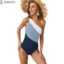 LERFEYSwimming костюм женский сексуальный купальник цельный купальник на одно плечо купальники женские костюмы Пляжная одежда бикини