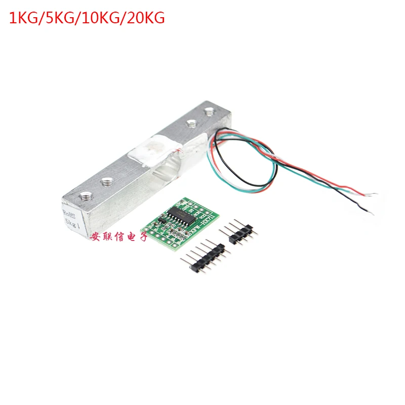 Load Cell Weight Sensor 20KG Portable Scale+HX711 Weighing Sensors Ad ModuleSN