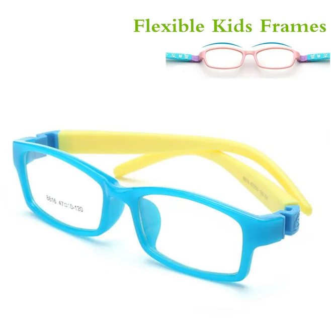 

Bendable No Screw Kids frame glasses Boy Child glasses Flexible Children frames eyewear TR90 Optical glass 8816 for 5-10yearold