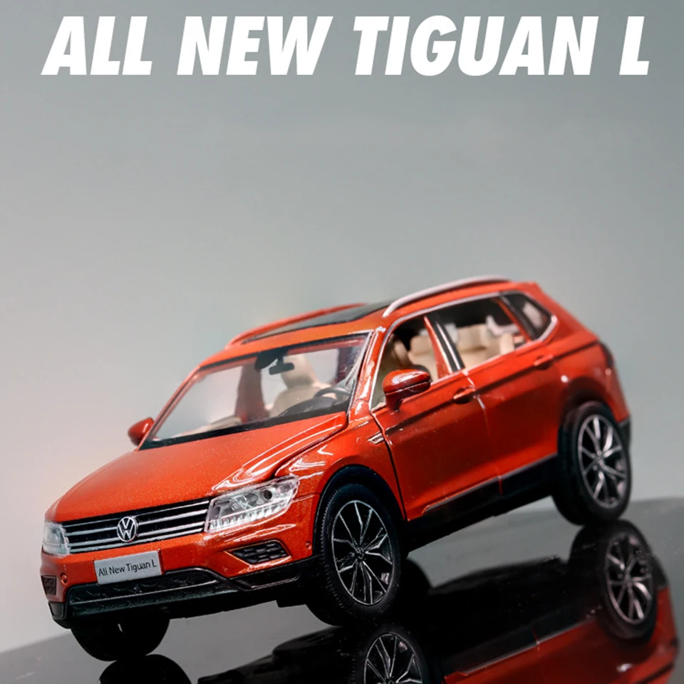 1:32 Tiguan L машина Diecasts игрушечные транспортные средства горячая модель колеса автомобиля с автомобилем Горячая дверь колеса может быть открытая игрушка