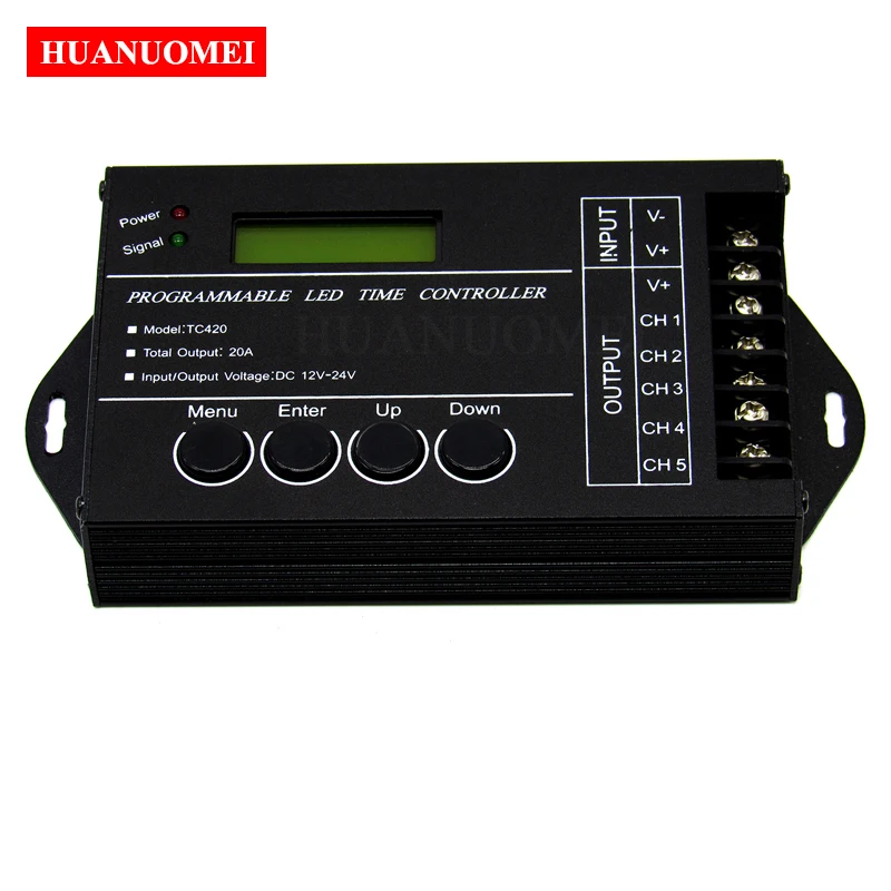 

Hot TC420 Programmable Time LED Controller TC420 Aquarium Lighting Timer Programmable Dimmer Timer with USB Cable CDROM Software