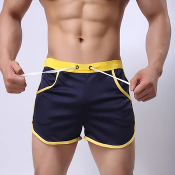 

Sexy Men Household Shorts Plus Size U Convex Pouch Casual Man Short Pocket G-Strings Jocks Straps Inside Trunks Shorts Quick Dry