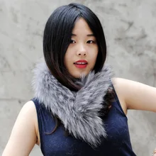 CX-S-47D теплый шарф из меха енота наивысшего качества