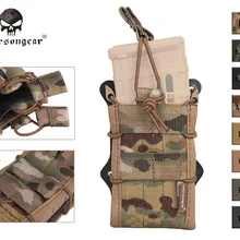 Emerson gear двойная Модульная винтовка, подсумок для тактических военных игр утилита Экипировка с облегченной модульной системой переноски снаряжения Mag EM6035 Multicam Black AOR