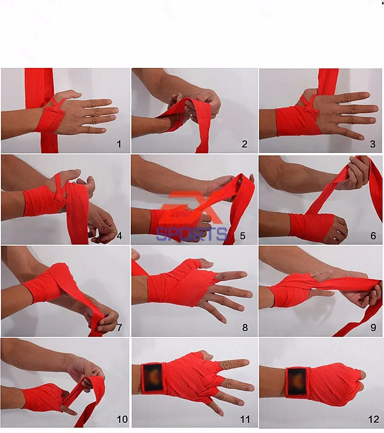 250 CM Boxing Handwraps Bandages Hand Wraps Training Cotton   (2)