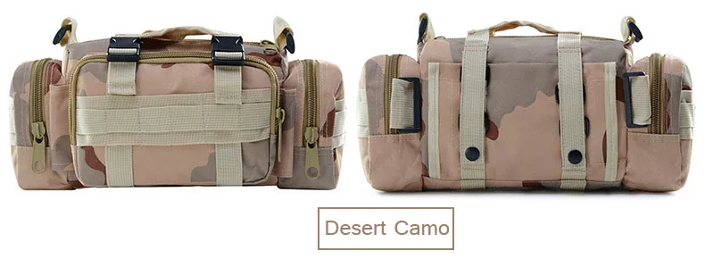 Mancater камера хранения Спорт на открытом воздухе поясная сумка Регулируемый ремень портативный камуфляж несколько карманов легкий - Цвет: Desert Camo