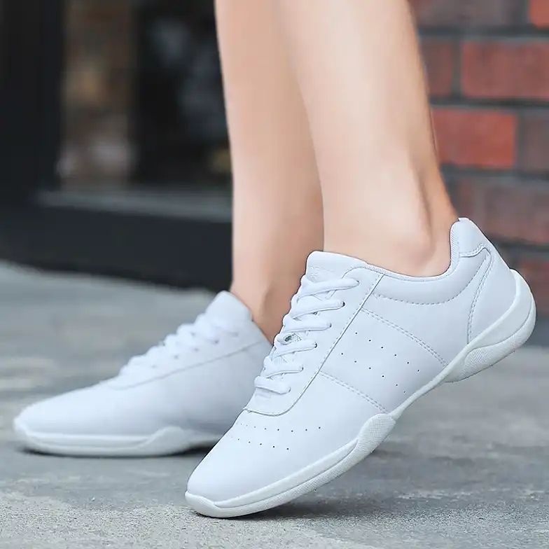 white gym shoes