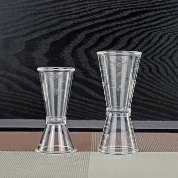 

Portable PC Resin Double-Headed Ounce Measuring Glass Measuring Device Cup Bar Cocktail Tools