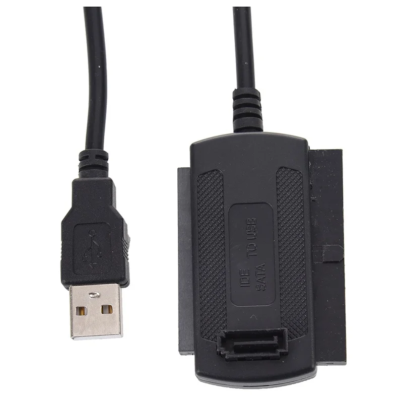 3 в 1 USB 2 0 к IDE SATA 5/3 5 ''жесткий диск HD HDD адаптер конвертер кабель черный|Чехлы для