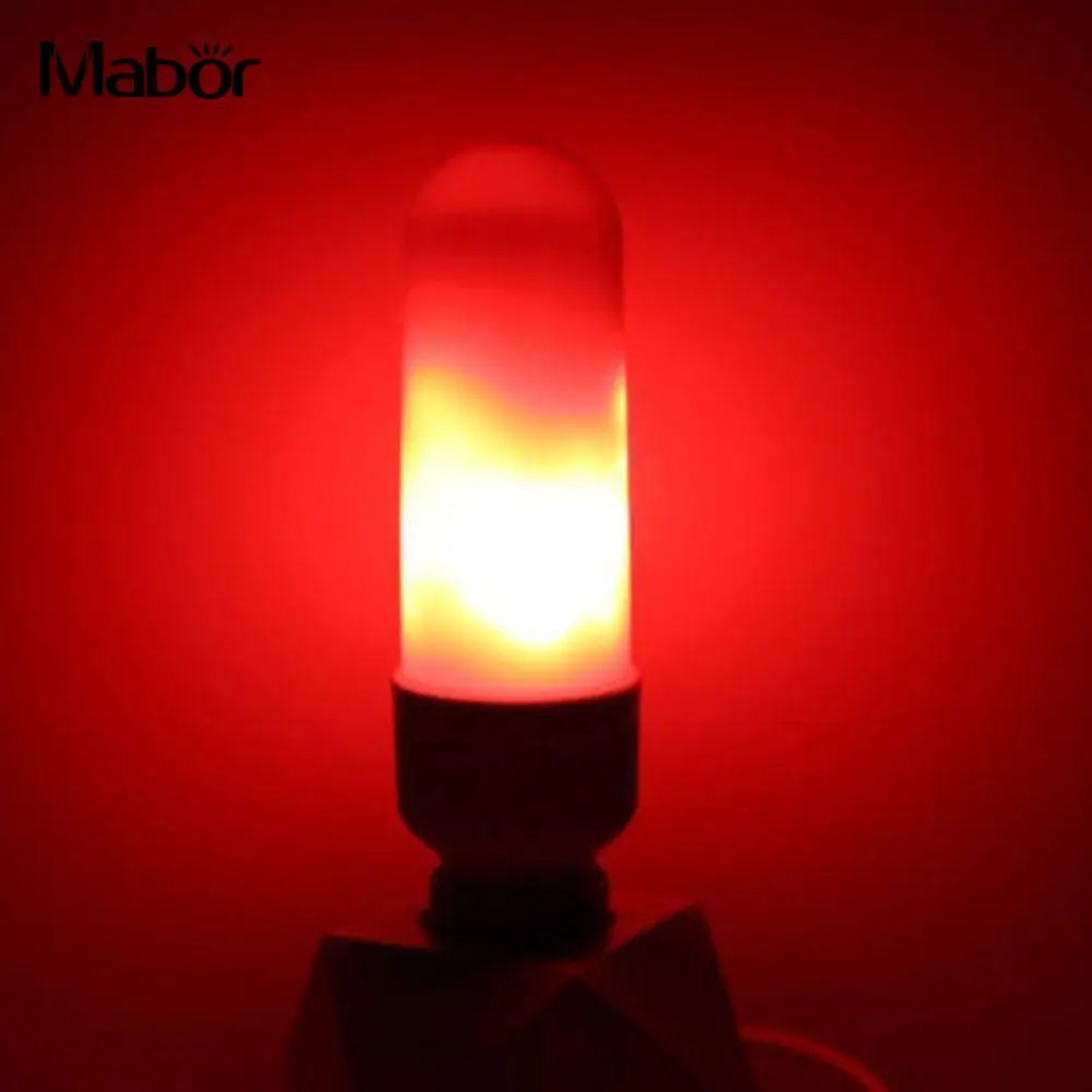 99LED Super Bright Red Fire Effect Flame Light Red Flickering E27/E26