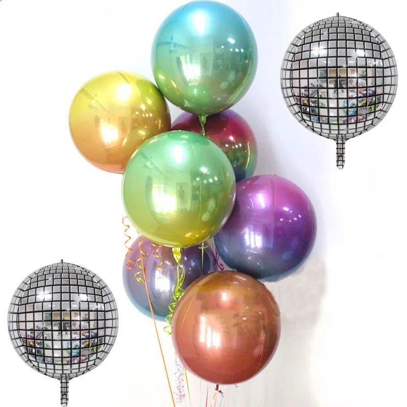 

Disco Bar Party Decoration 22inch 4D Round Gradient Balloons Wedding Decor Balloon Big Ballon Easter Helium Globos Baloon