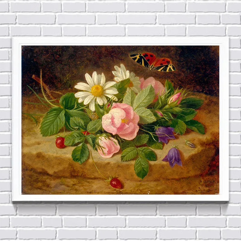 2018 Hand Pattern Diamond Embroidery DIY Needlework Flower Painting Cross Stitch 3D 5D Rhinestone Decor RF0206 | Дом и сад