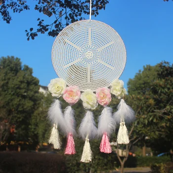 

11.8X25 inches large Dream Catcher with tassel Handmade Dreamcatcher Wall Hanging Decoration Home Garden Living Room Ornament