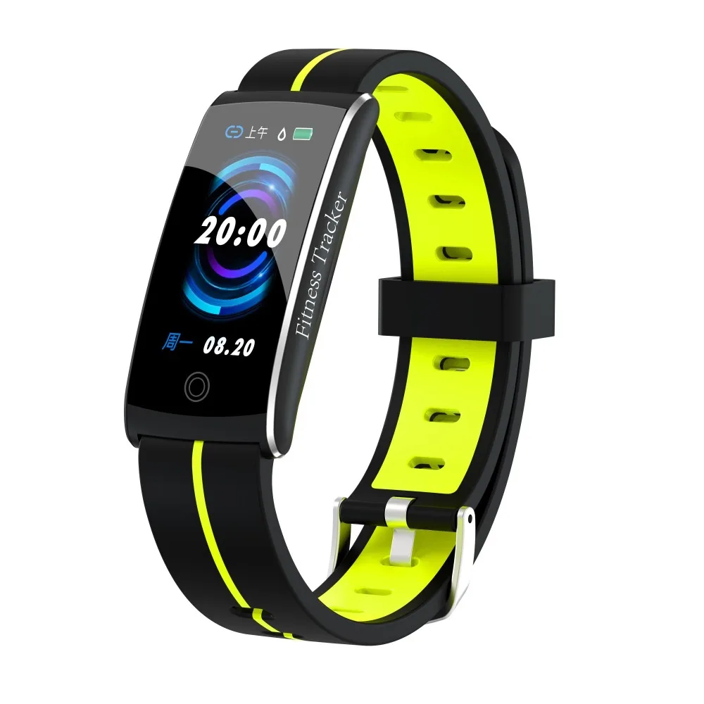 Фитнес-трекер женские спортивные Смарт-часы F10C пульсометр кровяное давление IP68 Водонепроницаемые плавательные часы для Android IOS PK mi band3