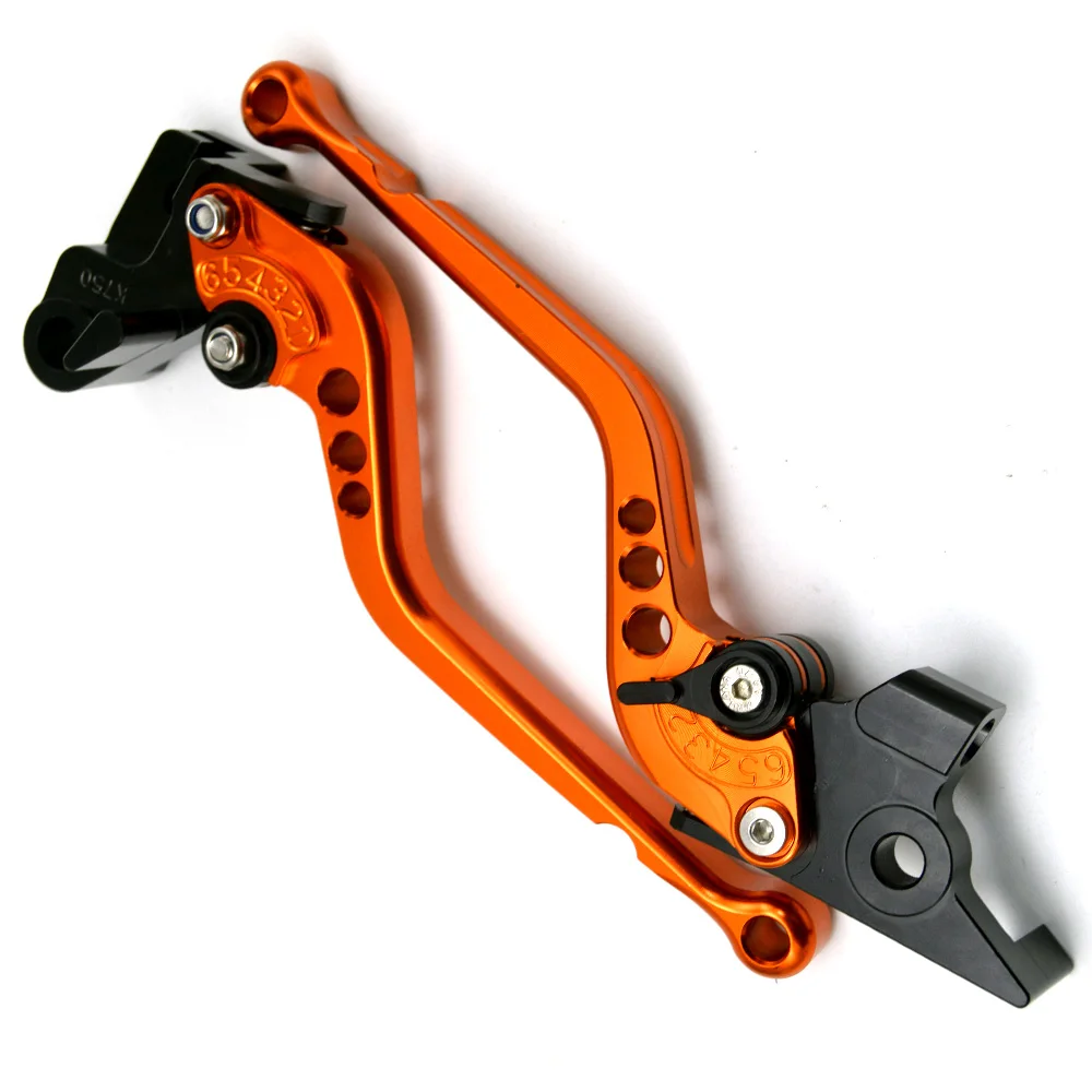 Короткие и длинные для Buell XB9 все модели XB9SX 2003-2009 аксессуары для мотоциклов ЧПУ Рычаги тормозного сцепления - Цвет: Regular-Orange