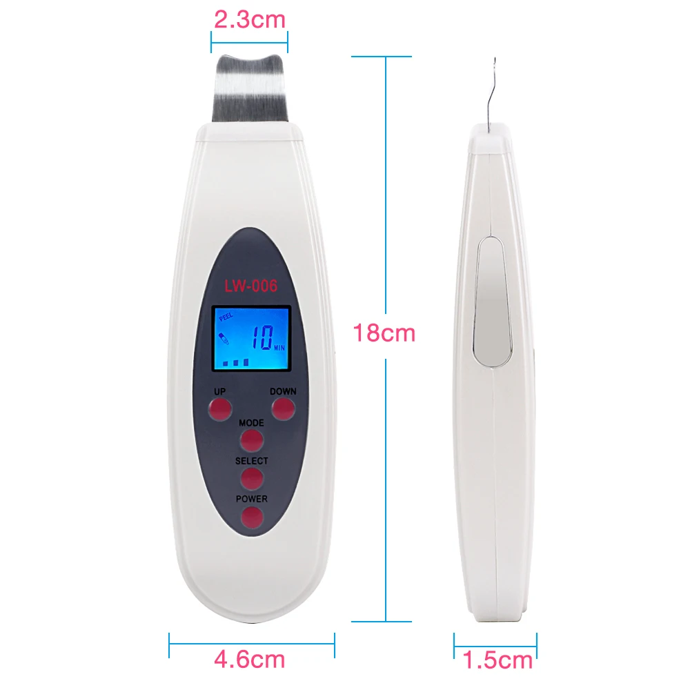 Online Beauty Star Ultrasonic Skin Scrubber Cleanser Face Cleaning Acne Removal Galvanic Facial Spa Ultrasound Peeling Clean Tone Lift