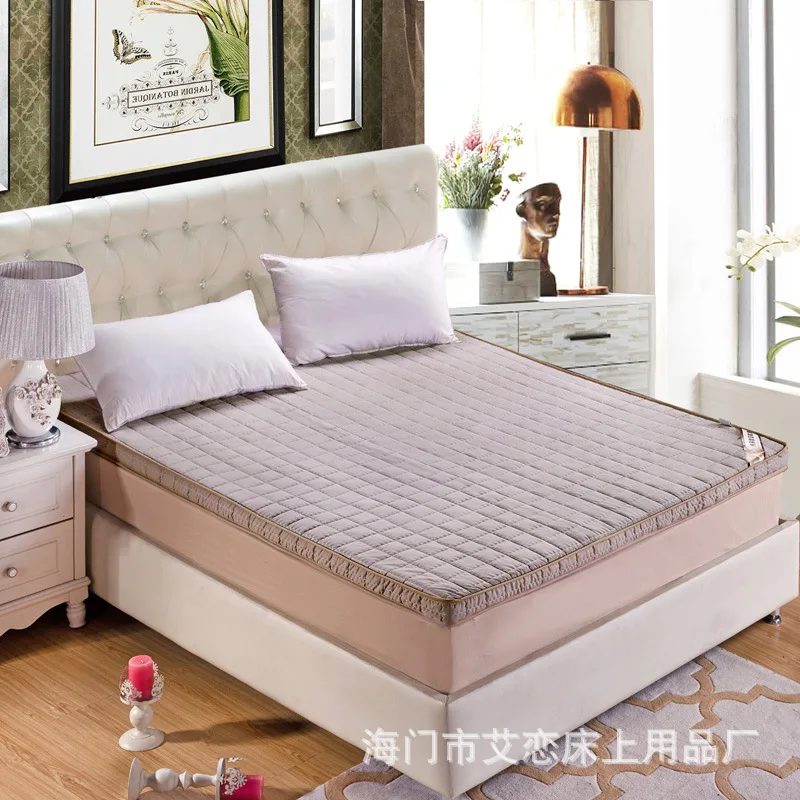 6.5cm Polyester filling Folding close skin soft Mattress six colors,size of king queen full twin Four seasons available