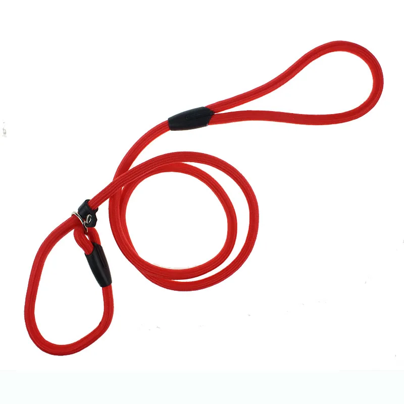 WZYAS Leather P Choke Dog Training Leash Slip Collar Harness For