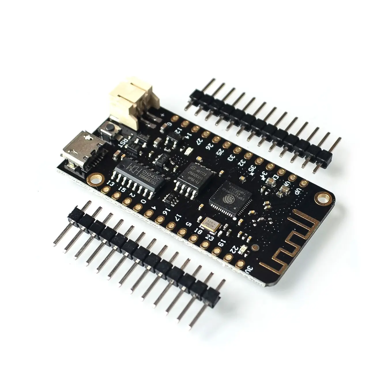 

Wifi Bluetooth Development Board Antenna ESP32 ESP-32 REV1 CH340 CH340G MicroPython Micro USB Lithium Battery Interface