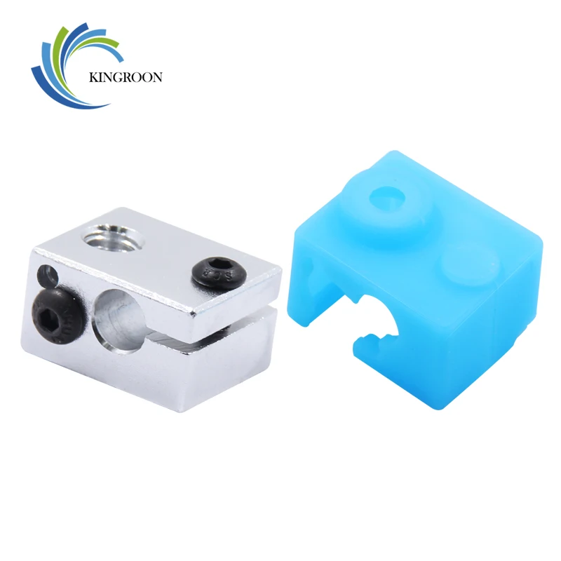 KINGROON جديد واقية سيليكون جورب غطاء حالة ل E3D V6 ساخنة كتلة الدافئة حفظ غطاء Reprap 3D طابعة أجزاء 15
