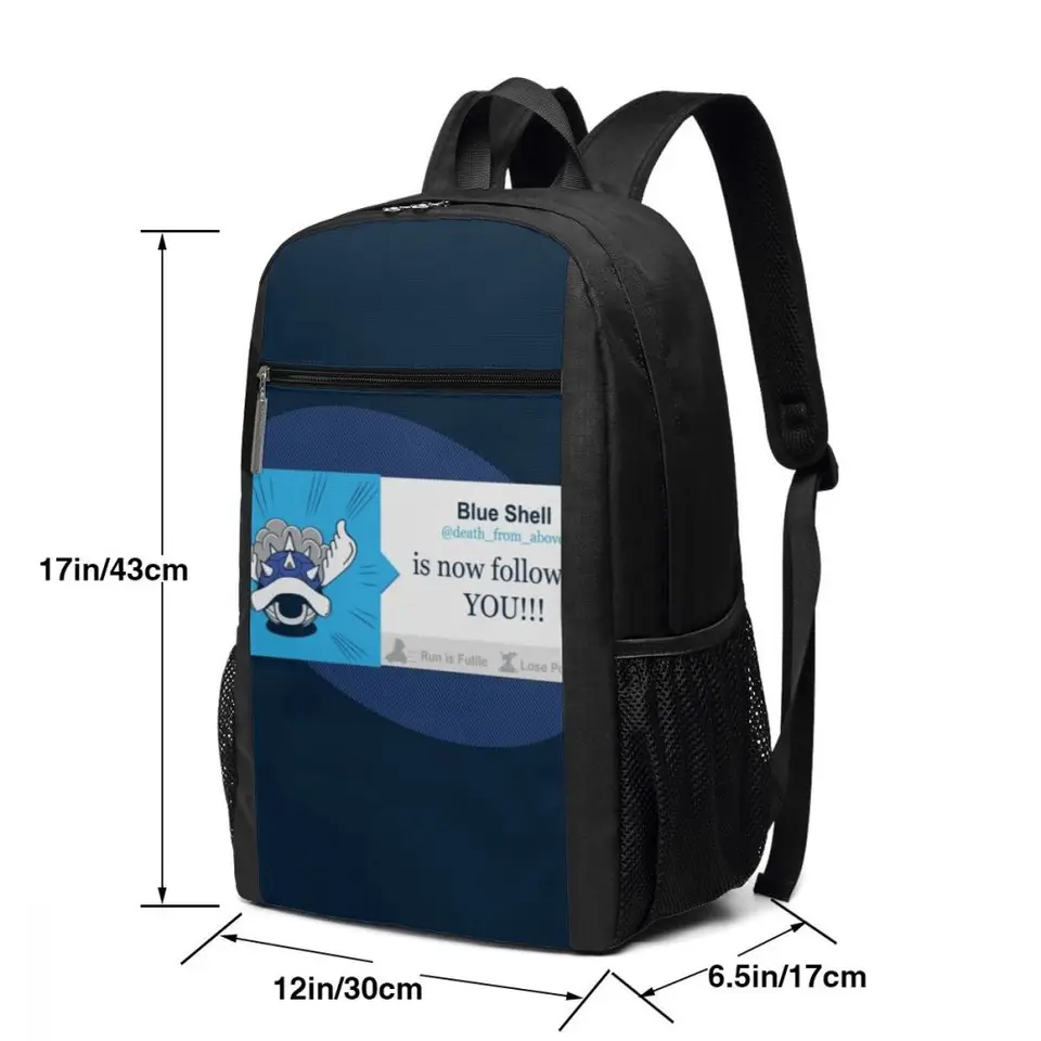 blue shell backpack