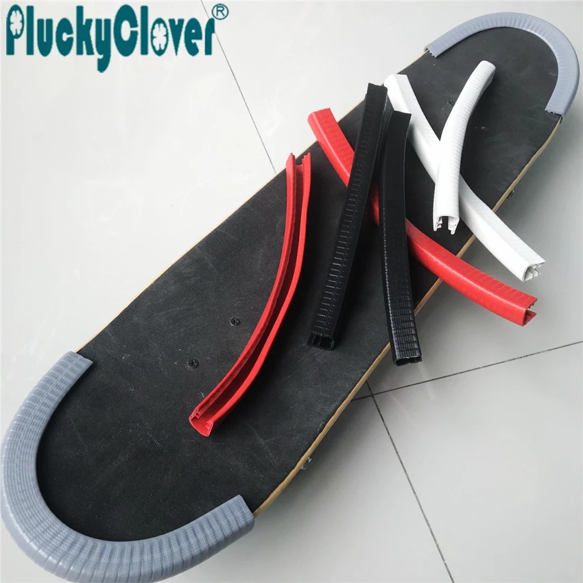 2pcs Skateboard anti collision strip Longboard 30cm multi color strip