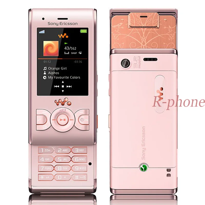 Оригинальный мобильный телефон Sony Ericsson W595 розовый 3G разблокированный с Bluetooth