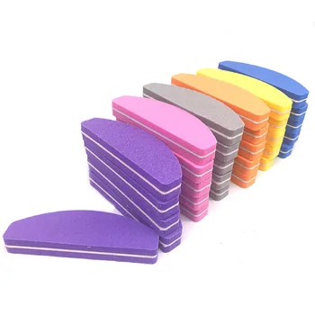 

200pcs /lot Mini Sponge Candy Colors Sanding Buffer Polish Block Nail Files Block Polishing Sanding Tools