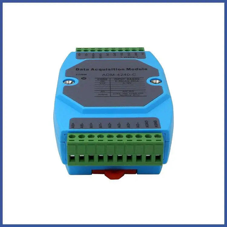ADM-4240S-C 4-х канальный аналоговый модуль сбора 4-20mA 0-10В 0-20mA до 485 напряжение постоянного тока с протоколом Modbus RTU ptz-камеры