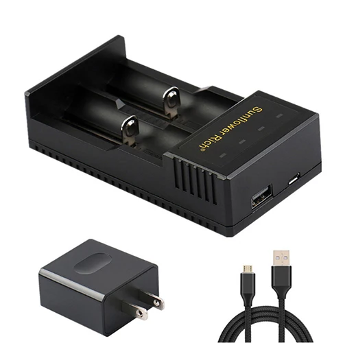 USB 18650 Смарт зарядное устройство литий-ионная 18650 26650 18350 14500 литиевая батарея зарядное устройство 18650 Внешний аккумулятор для зарядки телефона - Цвет: USB cable US plug