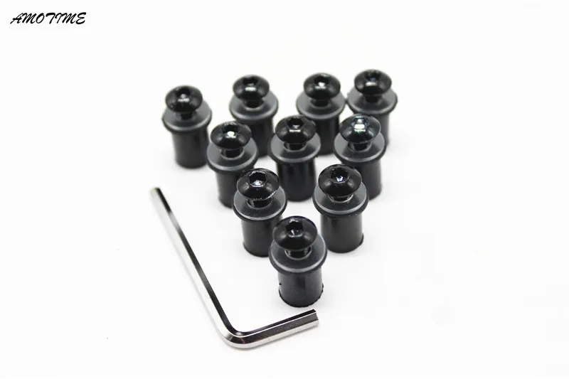 

10PCS 5MM Universal Motorcycle Bolts Screws Kit Windscreen Windshield Cafe Racer Motocross For Triumph Daytona675 Tiger 1050