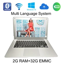 2017 Hot Selling windows 10 system 13.3 inch laptop In-tel Atom Z3735F,Quad Core,1.33GHz 2G ram 32G EMMC built in camera