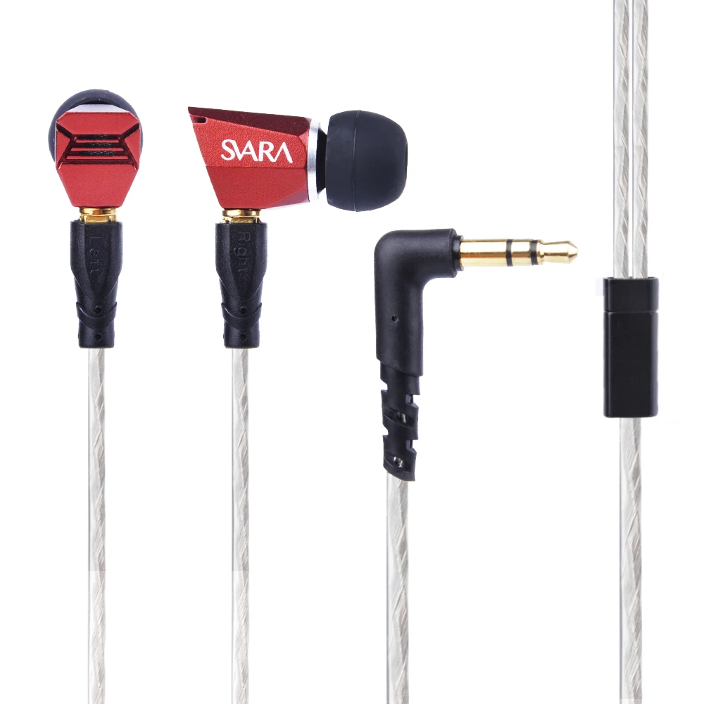 

2017 Newest Svara RED IN EAR EARPHONE Svara-L Dynamic Earbud HIFI Monitor Earphone With MMCX Interface Free Shipping